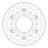 Brembo Serie Oro 305 mm Vorderrad Bremsscheibe (schwimmend gelagert) BMW