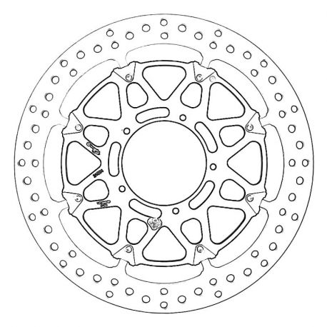 BREMBO 2 front brake discs HPK T-Drive 330 mm CBR1000RR 2020-2022