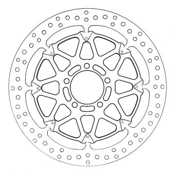 BREMBO 2 front brake discs HPK T-Drive 330 mm ZX10RR 2017-2023, ZX10R SE 2018-2020