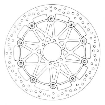 Brembo 2 HPK Supersport 330mm front brake discs Aprilia RSV4 1100 2017- | Tuono V4 1000 2015- | Tuono V4 1100 2017-