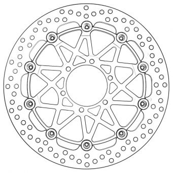 Brembo 2x HPK Supersport 320mm Vorderrad Bremsscheiben S 1000 R / RR / XR | M 1000 R / RR / XR mit geschmiedeten felgen