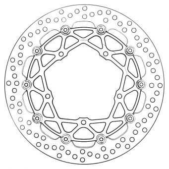 Brembo 2 front racing brake discs HPK Supersport 320 mm R1 2015-2023 | R6 2017-2023 | MT-10 2016-2023 