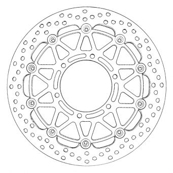 Brembo Pack 2 Bremsscheiben racing HPK Supersport 320 mm GSXR 600, GSXR750, GSXR1000 