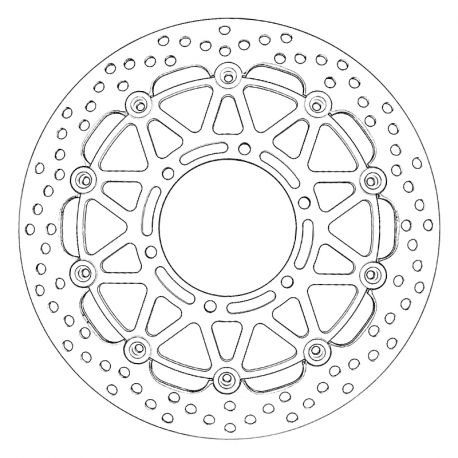 Pack 2 disques de frein racing HPK Supersport 320 mm GSXR 600, GSXR750, GSXR1000 BREMBO