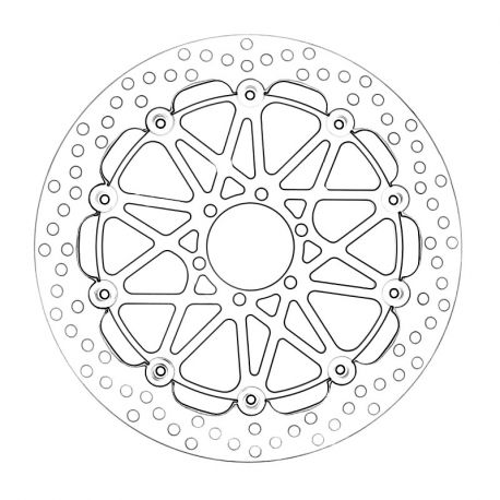 Brembo 2 HPK Supersport 320mm front brake discs Dorsoduro | RSV4 | RSV 1000 | Tuono R/V4R 