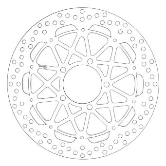Brembo 2 front racing brake discs HPK Supersport 320 mm ZX6R | ZX10R | Z800 | ZX14R | Z1000 | GTR 1400
