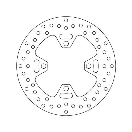 Brembo rear brake disc Serie Oro 220mm Triumph 675 Daytona | 675 Street Triple R/RX