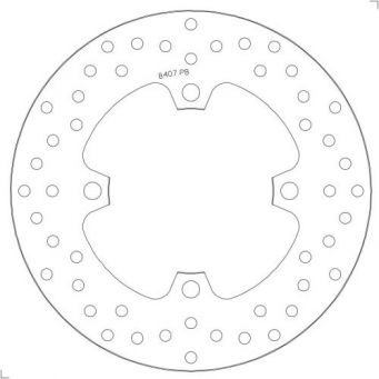 Disque de frein arrière fixe Série Oro 220 mm BREMBO ZX10R 2016-2020, ZX10RR 2017-2021