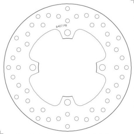 Disque de frein arrière fixe Brembo Série Oro 220 mm Kawasaki ZX-10R 2016- | ZX-10RR 2017- | ZX-10R SE 2018-2020