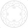 Brembo rear brake disc Serie Oro 220 mm Kawasaki ZX10R/SE 2016-2020 | ZX10RR 2017-2021