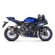 Akrapovic stainless steel exhaust system with ECE for Yamaha YZF-R7 2021-2024