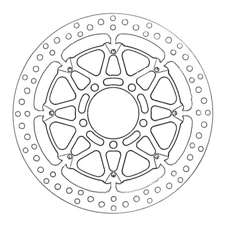 Pack 2 disques de frein HPK T-Drive 320 mm ZX6R, ZX10R, Z800, ZX14R BREMBO
