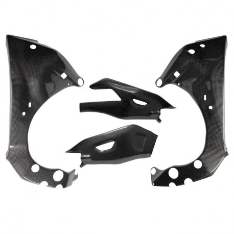 Carbon frame and swingarm protectors Yamaha YZF-R1 2015- | MT10 2016-2020