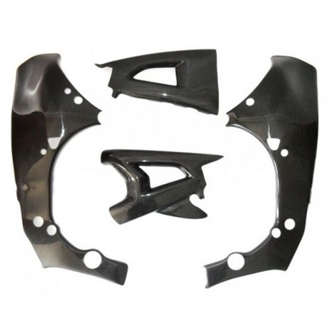 Carbon frame swingarm protectors YZF R6 2008-2016