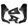 Carbon frame and swingarm protectors with chain guard ZX10R 2016-2023