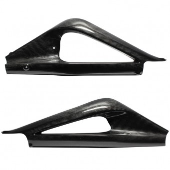 Carbon swingarm protectors Daytona 675 2006-2012, 675R 2011-2012