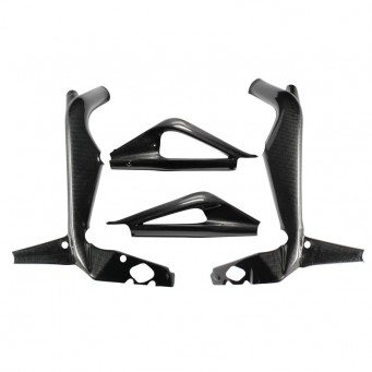 Carbon frame and swingarm protectors Daytona 675 2006-2012, 675R 2011-2012, Street Triple 2007-2012