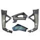 Large frame protectors and swingarm with carbon chain guard R6 2006-2016