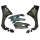 Carbon frame and swingarm protector with chain guard YZF R1 2015-2024 | MT10 2016-2020