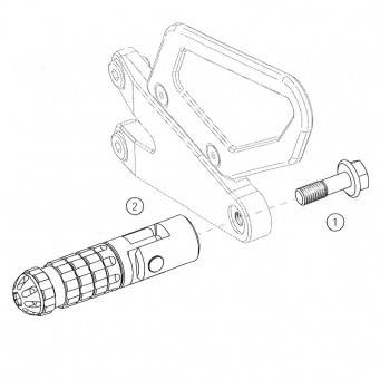 Bonamici Racing Rearsets replacement Scrambler 800 2015-2022 