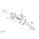 Akrapovic exhaust silencer hanger replacement (carbon) for S-S10SO8-HRC