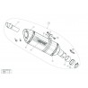 Akrapovic exhaust silencer hanger replacement (carbon) for S-S10SO8-HRC