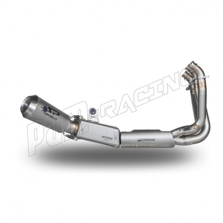 Spark Exhaust Komplett Auspuffanlage mit MOTOGP Endschalldämpfer Tiger Sport 660 2022-2024 | Trident 660 2021-2024
