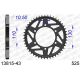 AFAM Kettenrad Aluminium Teilung 525 für Suzuki GSX-R600 / 750 / 1000 | Yamaha R1 | R6 | FZ1 | FZ6 | MT-09 | XJR1300