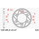 Couronne racing AFAM en acier pas de 520 pour Suzuki GSX-R600 / 750 / 1000 | Yamaha R1 | R6 | FZ1 | FZ6 | MT-09 | XJR1300