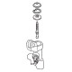 Axle repair kit for master cylinder Brembo PR 16/19