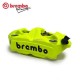 Brembo neon yellow HPK M4 monoblock 100 mm radial brake caliper