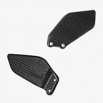 Protège-talons carbone Bonamici Racing pour commandes reculées A005S/SR RSV4, Tuono V4 2017-2024