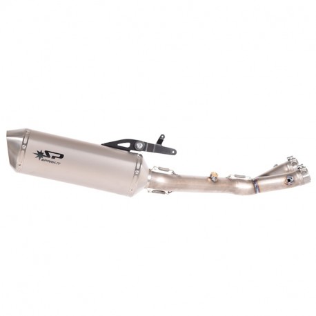 Spark ohne ABE Exhaust 3/4 Kit Ø54mm Edelstahl/Titan 2in1-Krümmer + Force Schalldämpfer für R1 2015-