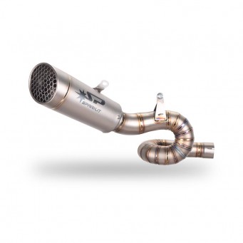 Spark Exhaust 3/4&nbsp;Auspuffbausatz Titan Rohr + Grid'O Schalldämpfer ohne ABE Street Triple 660/765 2017-2022