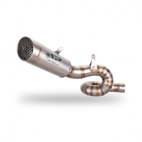 SPARK 3/4 Auspuffbausatz Titan Rohr + Grid'O Schalldämpfer Street Triple 660/765 2017-2022