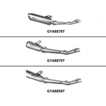 Spark Exhaust 3/4 Kit Ø60 mm Auspuffanlage Edelstahl oder Titan Linkrohr mit Force|Grid-O|Moto-GP Schalldämpfer ohne ABE YZF-R1 