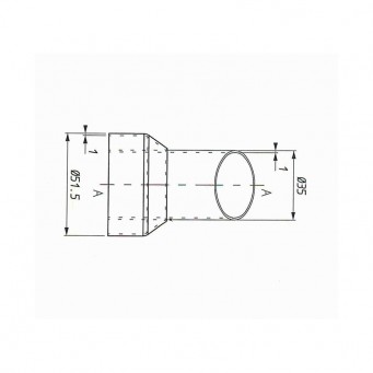 Spark Exhaust Edelstahl Eingangs-dB-Eater für GDU8515 Krümmer