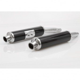 Double Silencieux ronds position haute homologués SPARK 750SS 1991-1997