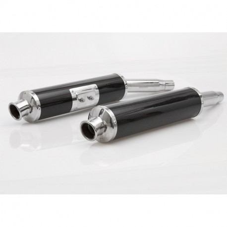 Spark Exhaust ROUND&nbsp;Slip-on Doppelschalldämpfer&nbsp;mit ABE Ducati 750SS/900SS 1998-2003