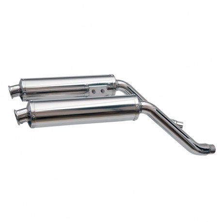 Spark Exhaust ROUND slip-on twin silencer with ECE Ducati 750SS/900SS 1998-2003