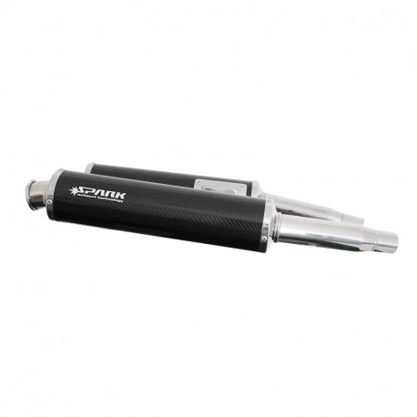 Spark Exhaust homologierte ROUND Slip-on Doppelschalldämpfer Ducati 851/900SS 1991-1997
