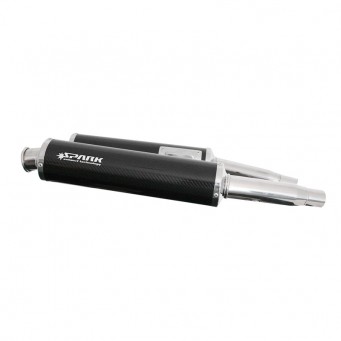 Spark Exhaust homologierte ROUND Slip-on Doppelschalldämpfer Ducati 851/900SS 1991-1997