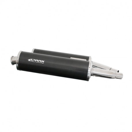 Spark Exhaust homologierte OVAL Slip-on Doppelschalldämpfer Monster 600/ 620/ 695/ 750/ 800/ 900/ 1000/ S4/ S4R