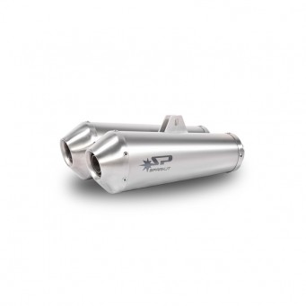 Spark Exhaust MEGAPHONE&nbsp;Slip-on Doppelschalldämpfer&nbsp;mit ABE Ducati Monster 696/795/796/1100/1100S 2008-2015