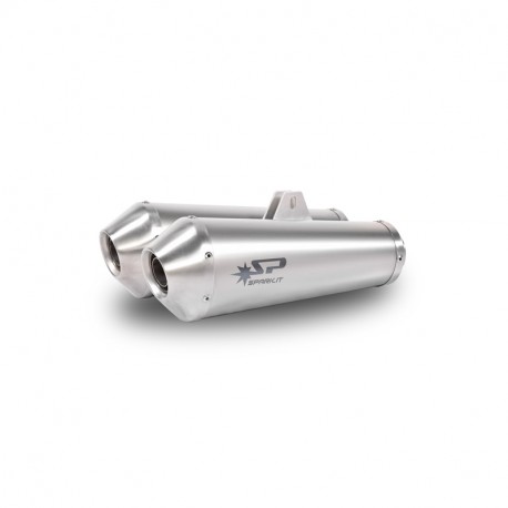 Spark Exhaust zugelassener MEGAPHONE Slip-on Doppelschalldämpfer Ducati Monster 696/795/796/1100/1100S 2008-2015