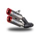 Spark Exhaust homologierte DYNO Slip-on Doppelschalldämpfer Ducati Monster 937 2021-2024