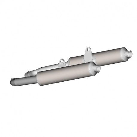 Spark Exhaust&nbsp;ROUND&nbsp;Slip-on Doppelschalldämpfer&nbsp;mit ABE Ducati&nbsp;ST2 1997-2003