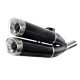 Spark Exhaust EVO5 Titan Doppelschalldämpfer Ducati Diavel 2011-2014