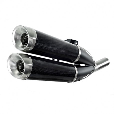 Spark Exhaust EVO5 Titan Doppelschalldämpfer Ducati Diavel 2011-2014