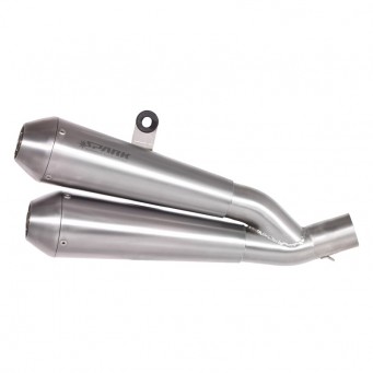 Spark Exhaust CLASSIC racing twin silencer with ECE Ducati Scrambler 800 2015-2018